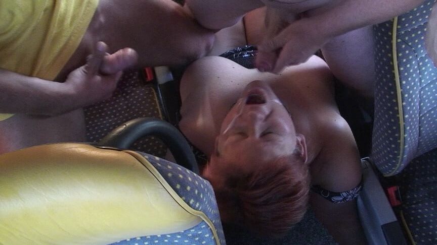 Gangbang in the bus ...
