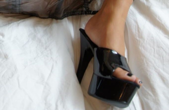 PVC and Dildo Play on Bed