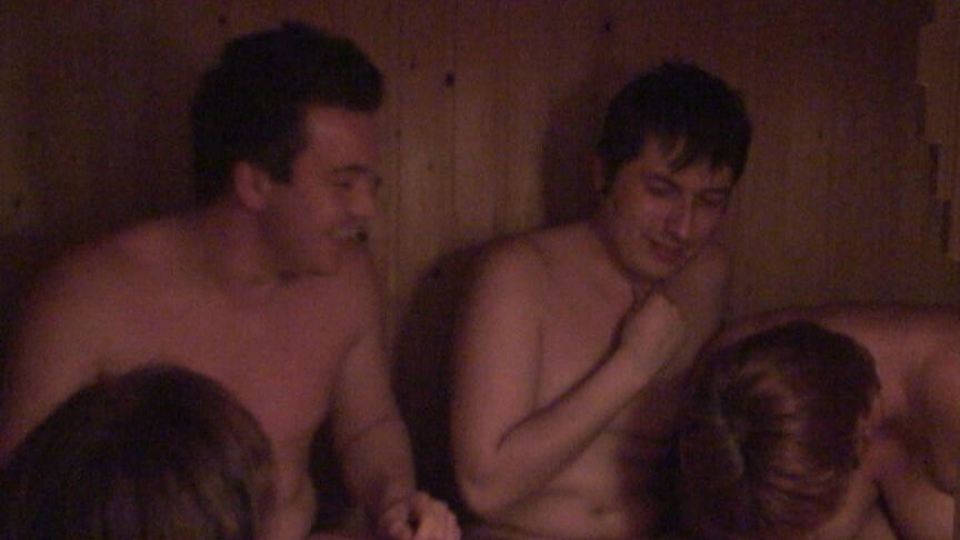 Foursome in the sauna ...