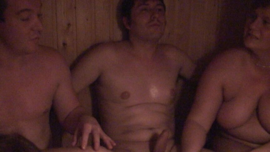 Foursome in the sauna ...