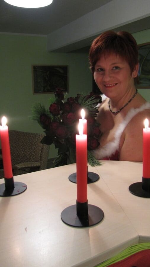 Anna in Christmas costume ...