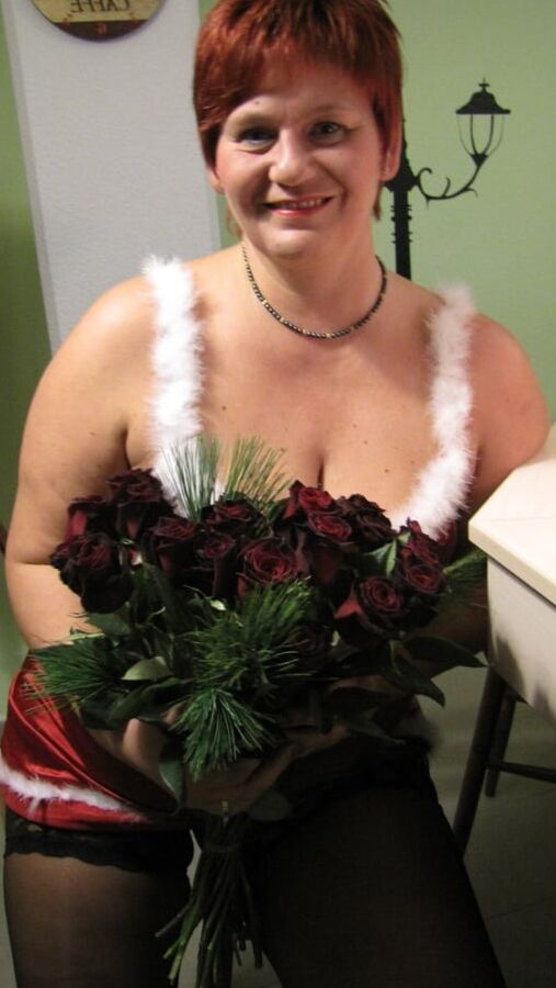 Anna in Christmas costume ...