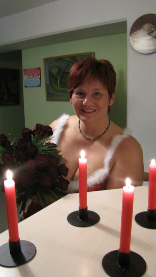 Anna in Christmas costume ...
