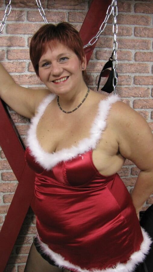 Anna in Christmas costume ...