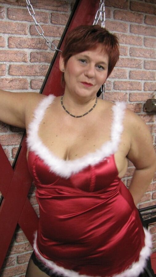 Anna in Christmas costume ...