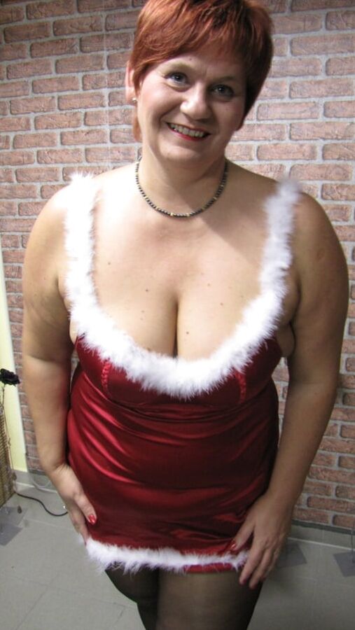 Anna in Christmas costume ...