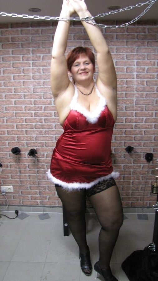 Anna in Christmas costume ...