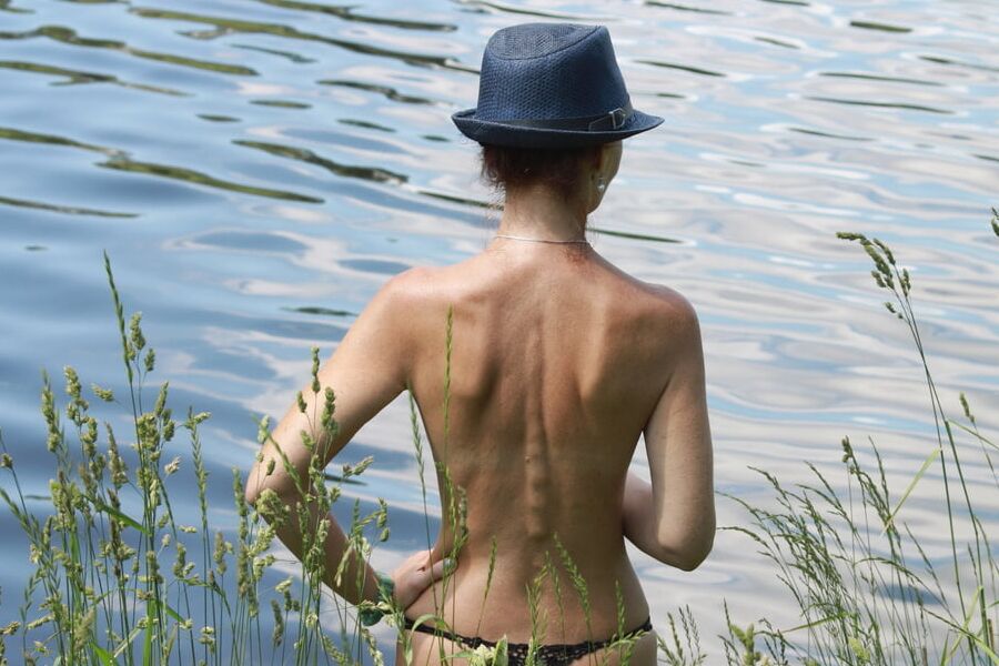 With water lily