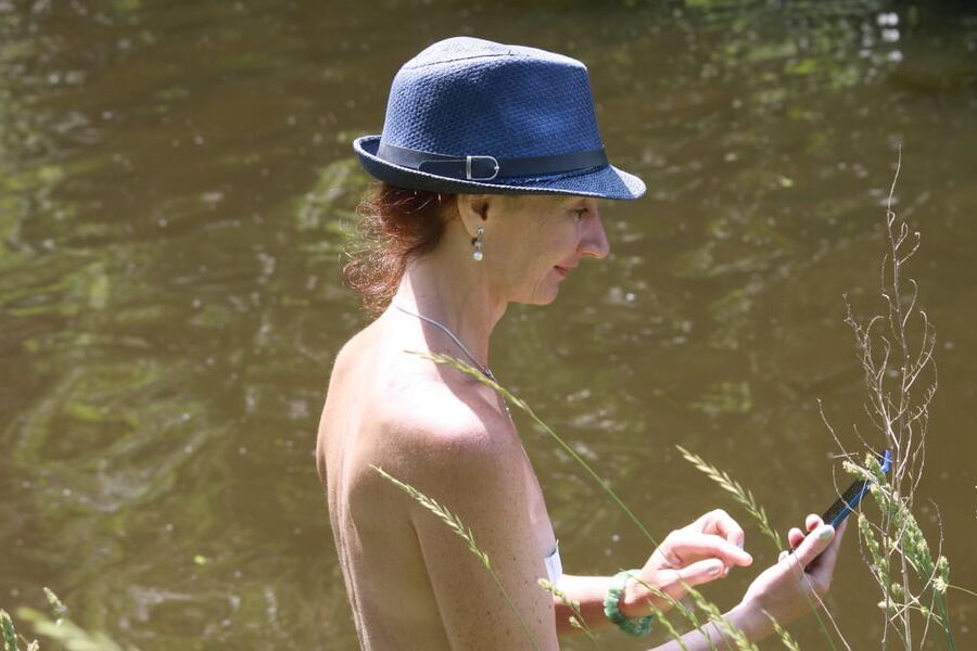 With water lily