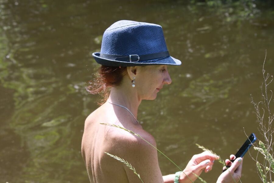With water lily