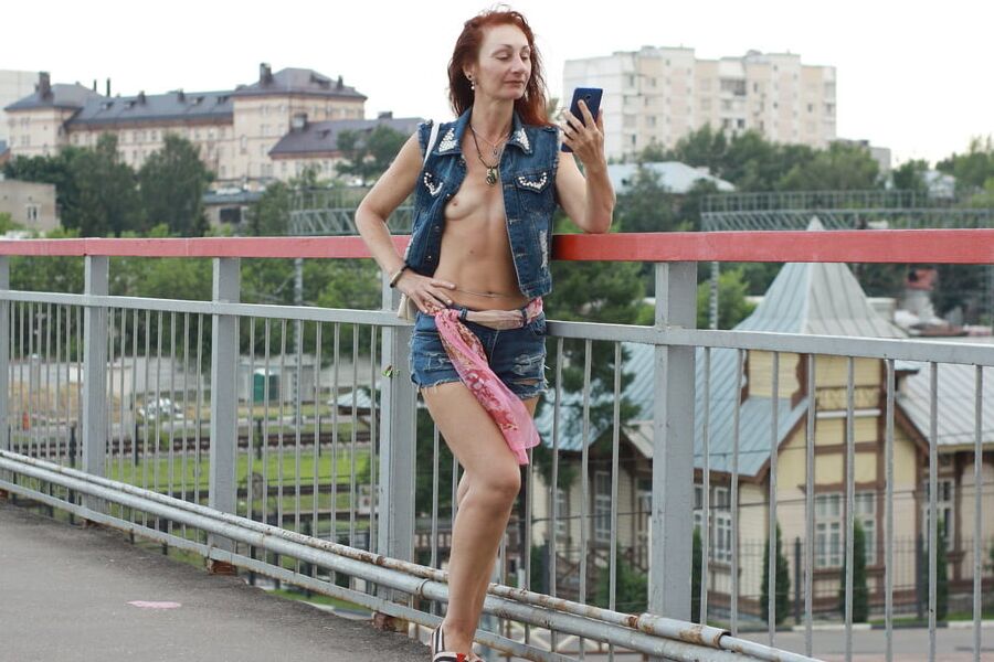 With Cell Phone