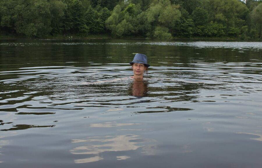 Bathing in Timiryazev-pond
