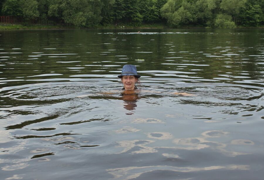 Bathing in Timiryazev-pond