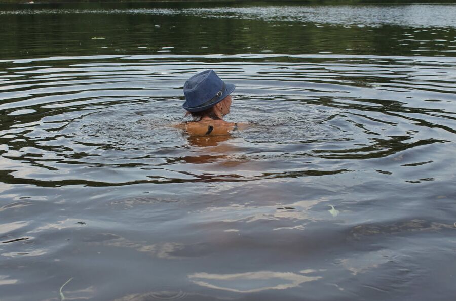 Bathing in Timiryazev-pond