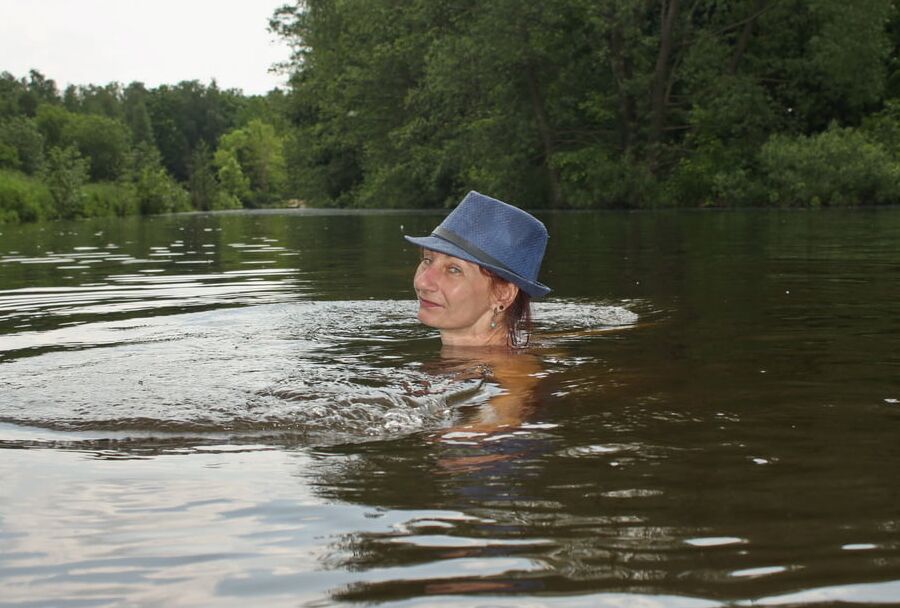 Bathing in Timiryazev-pond