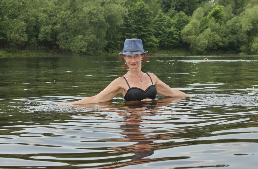 Bathing in Timiryazev-pond