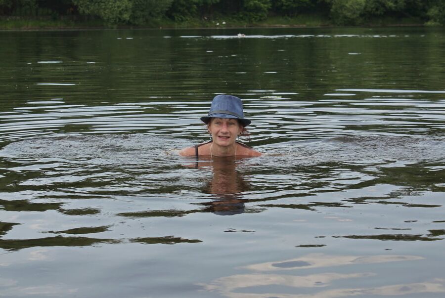 Bathing in Timiryazev-pond