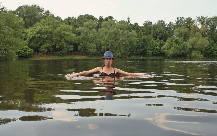 Bathing in Timiryazev-pond