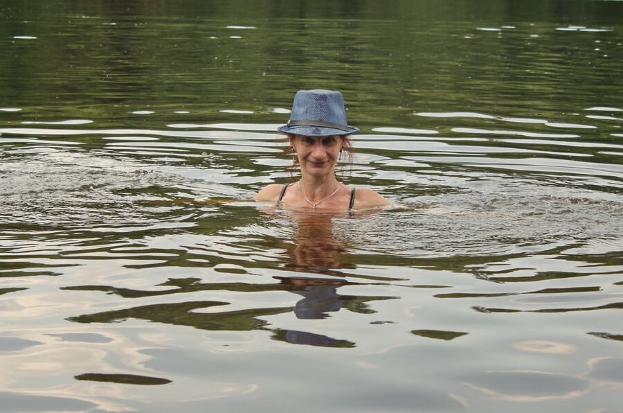 Bathing in Timiryazev-pond