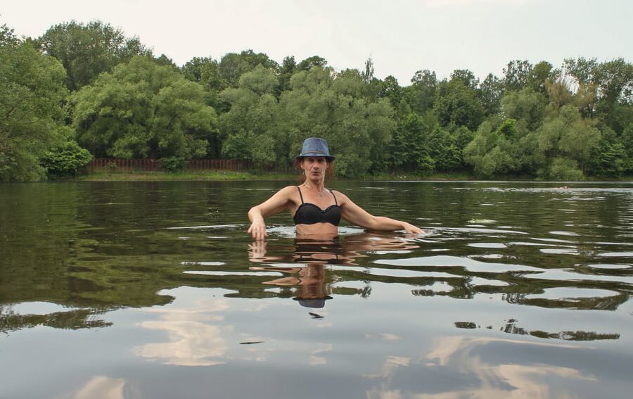 Bathing in Timiryazev-pond
