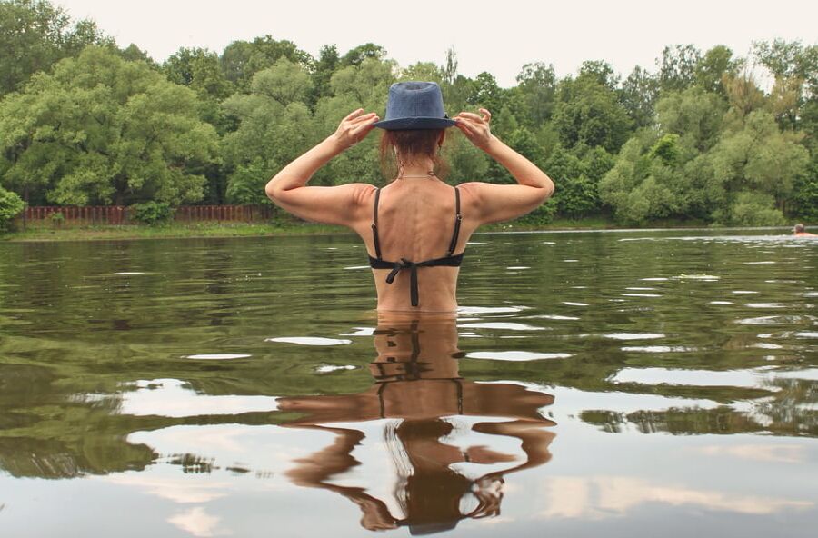 Bathing in Timiryazev-pond