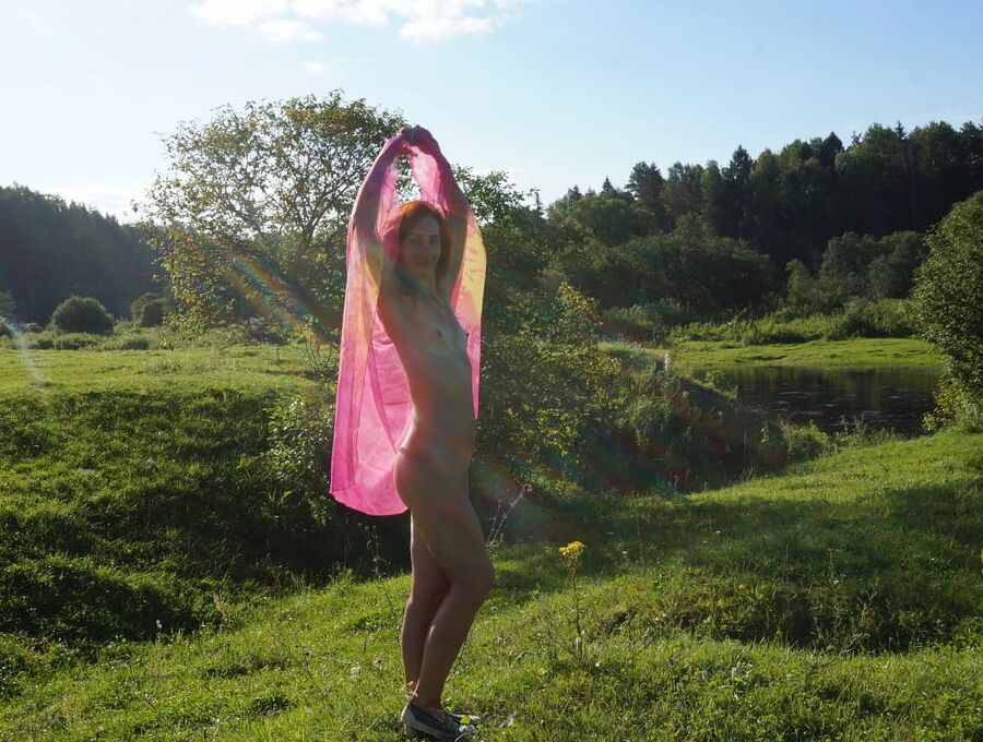 Hill and Pink Shawl