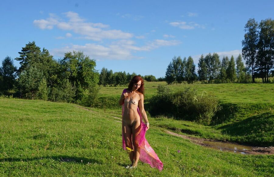Hill and Pink Shawl