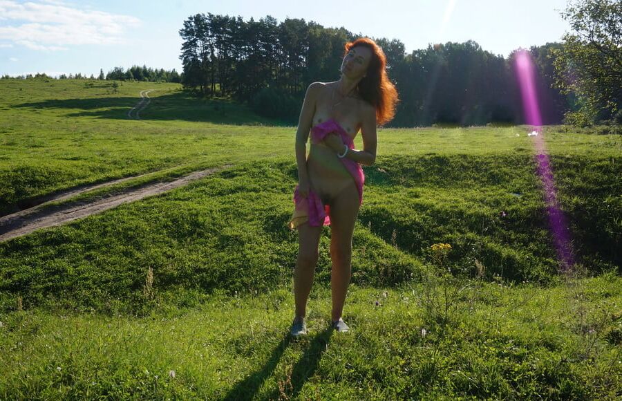 Hill and Pink Shawl
