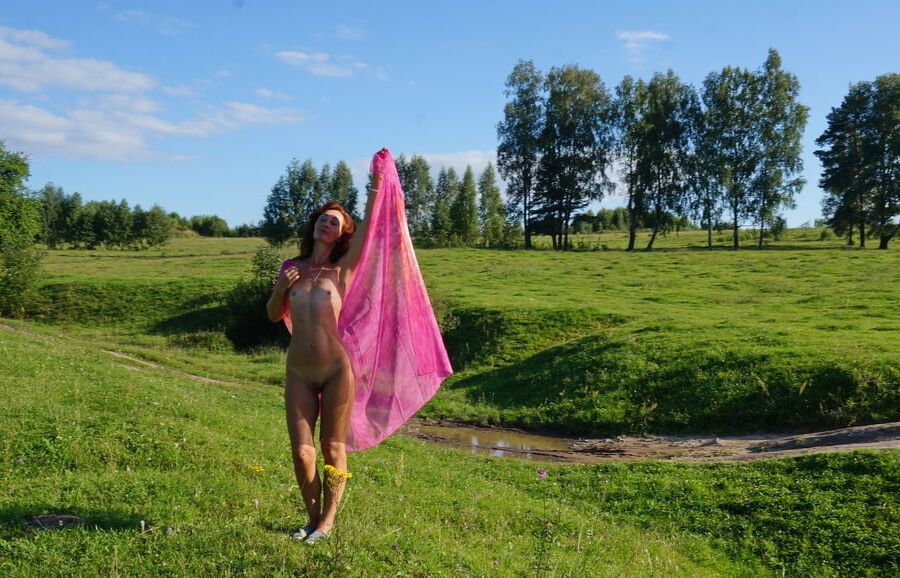 Hill and Pink Shawl