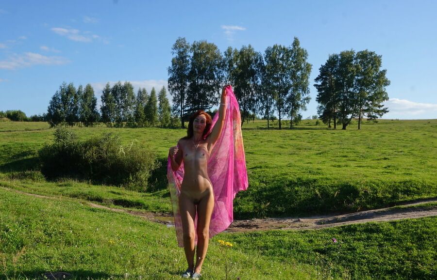 Hill and Pink Shawl