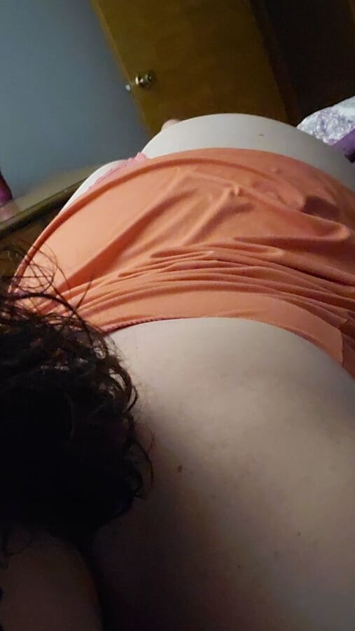 Bored housewife milf with nipple clamps and gag