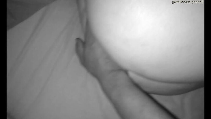My hand disappears in her crack