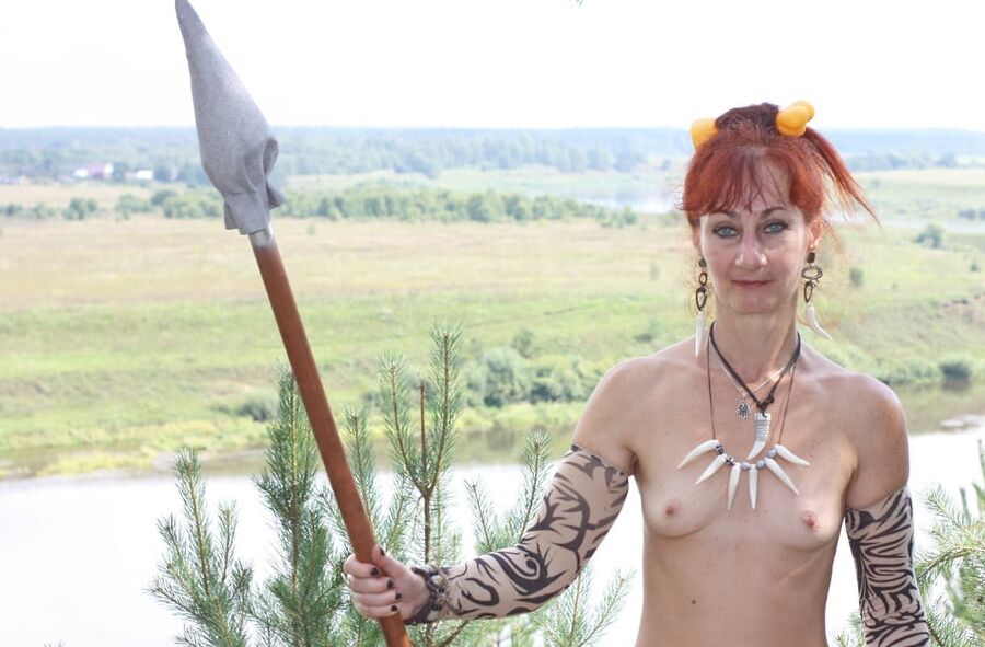 Savage Girl with Spear 3