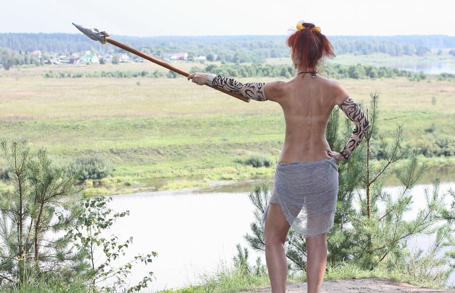 Savage Girl with Spear 3
