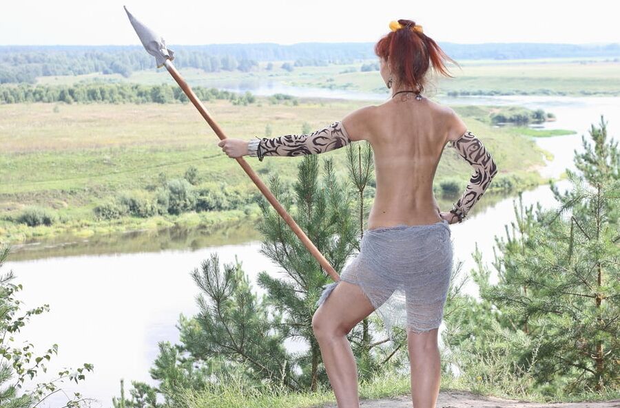 Savage Girl with Spear 3