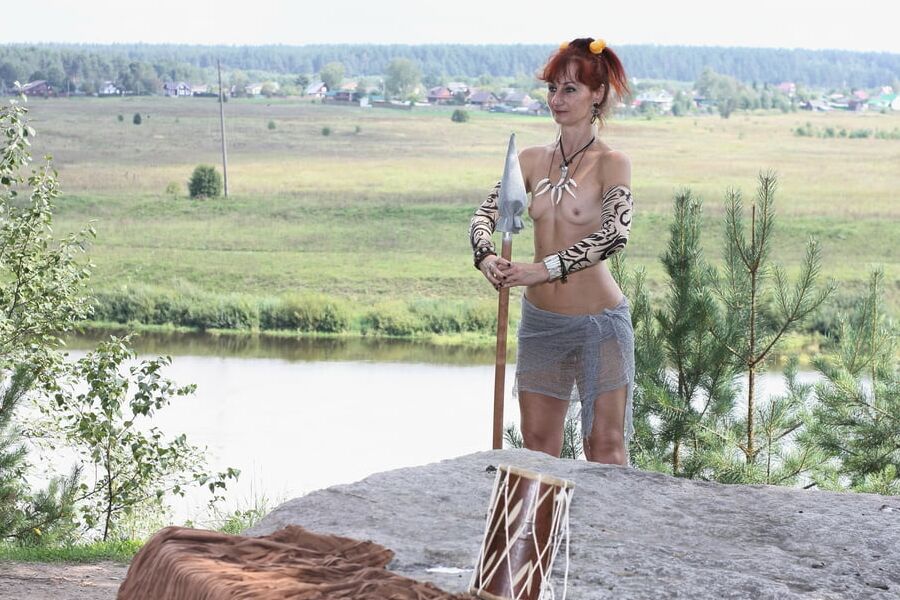 Savage Girl with Spear 3