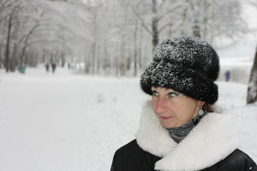 White Winter Portrait