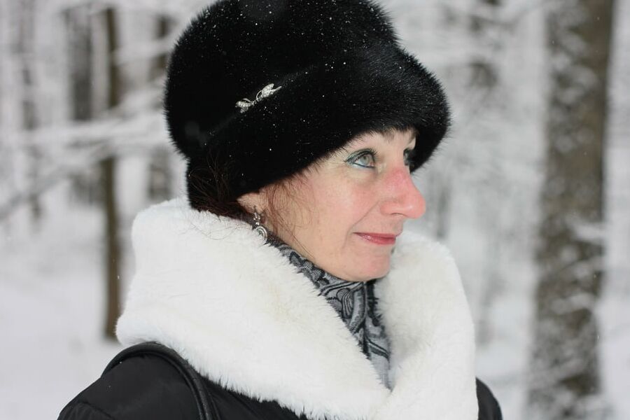 White Winter Portrait