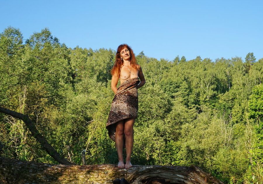On a log