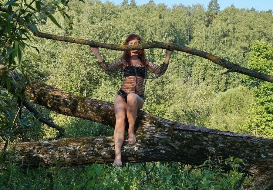 On a log
