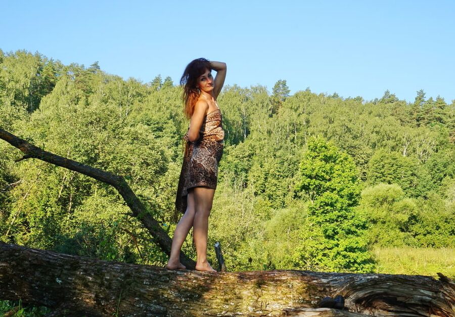 On a log