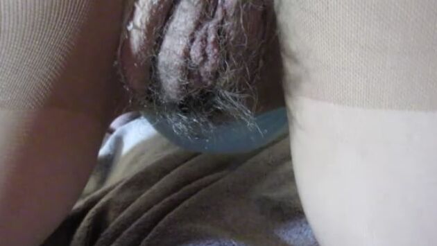 Hairy Pussy Pawg in Pantyhose From Behind