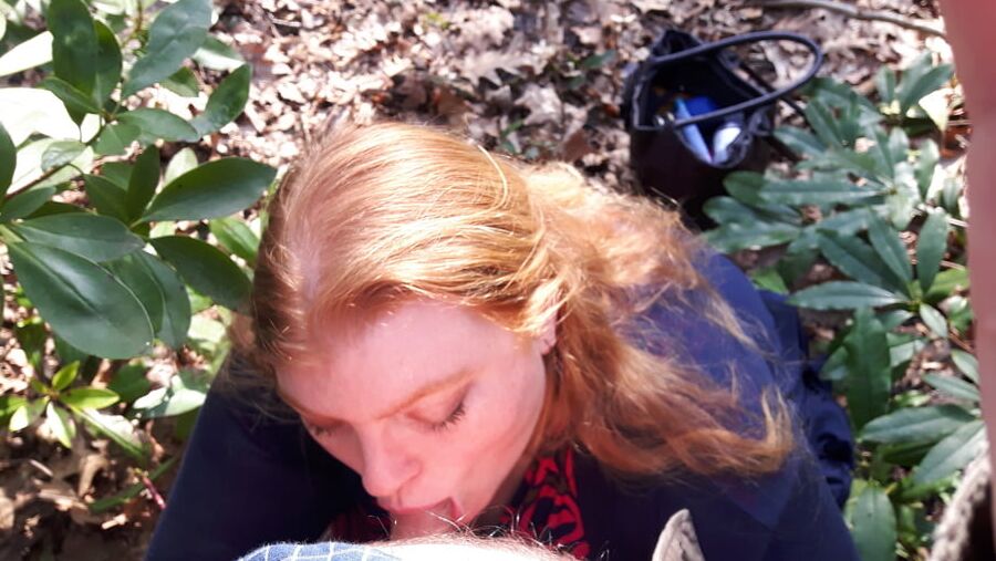 BBW Wife Miss Lizz Outdoor Blowjob, Meeting in the Park