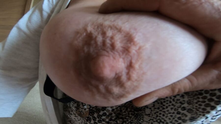 Various images of my wife's BIG tits
