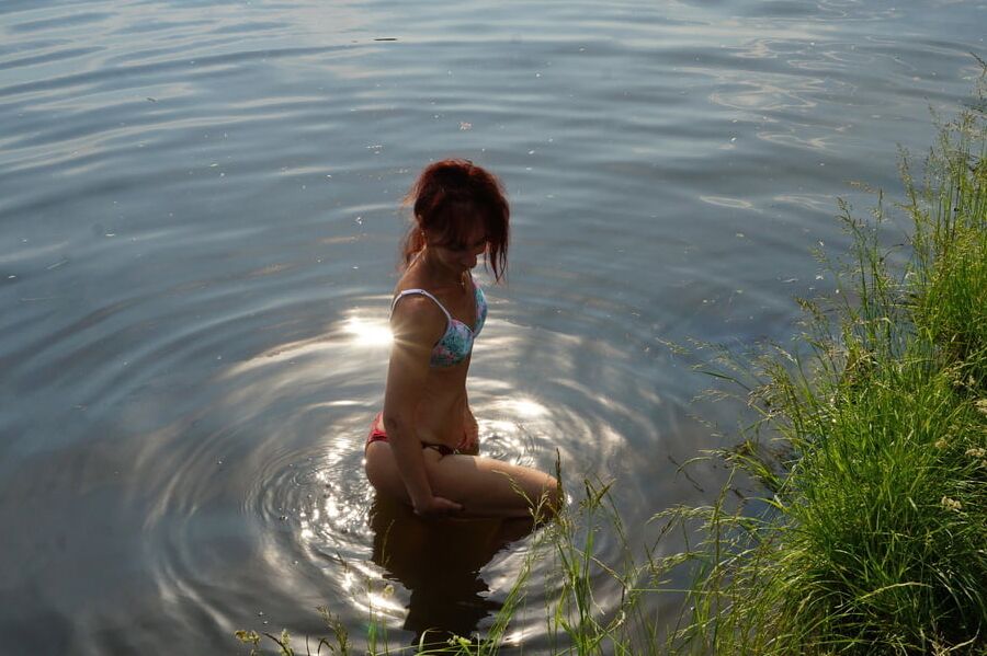 In the sunlight on the water