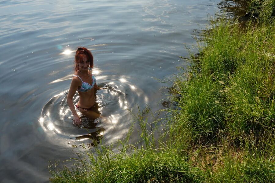 In the sunlight on the water
