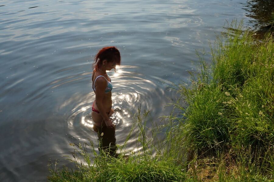 In the sunlight on the water