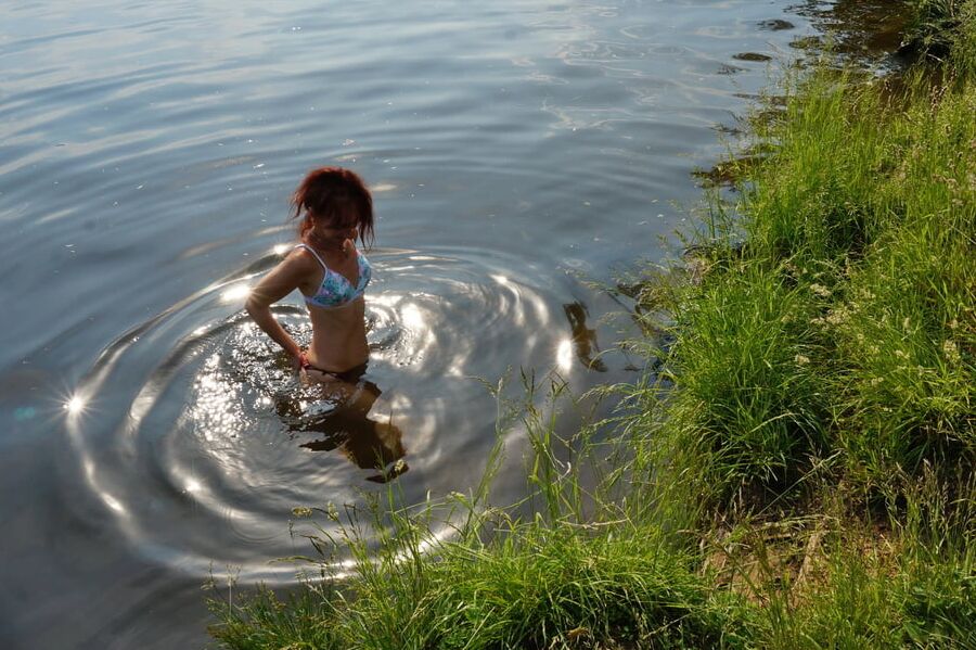 In the sunlight on the water