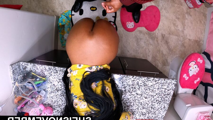 Msnovember Young Tight Ebony Pussy Penetrated By Pervert