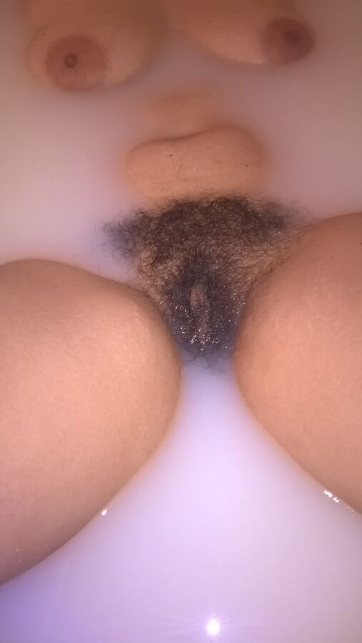 Hairy Wife In Milk Bath